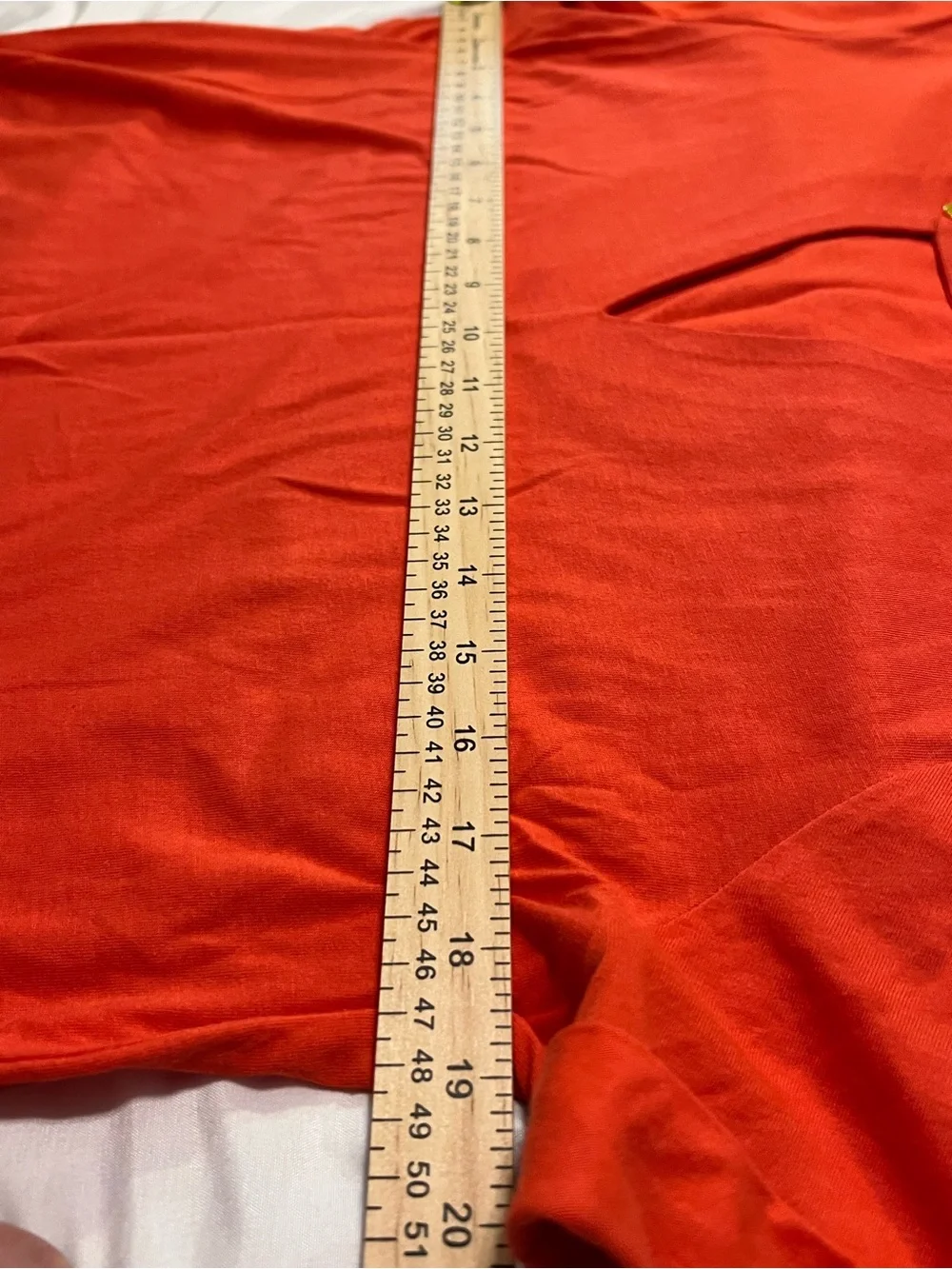 Michael Kors Short Sleeve V-Notch Top in Orange